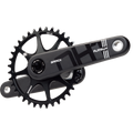 Bicycle crankset with sprocket on a white background
