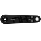 Black bicycle crankset with 'Samox' branding on a white background