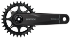 Bicycle crankset with sprocket on a white background, featuring the Samax brand.